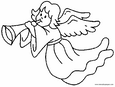 laminas para colorear dibujos de angelitos navide&ntilde;os para navidad 01